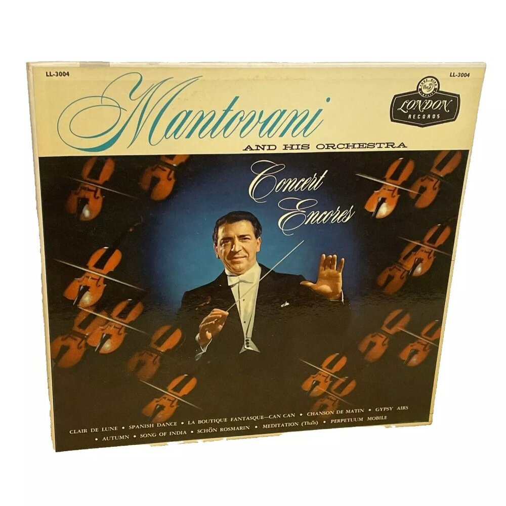 Mantovani And His Orchestra Concert Encores (Vinyl, 1958) London LL 3004 VG+